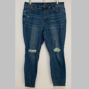 Judy Blue Skinny Jeans Womens 20W High-waist Stretch Plus Size